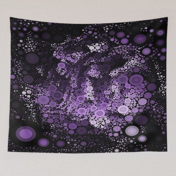 Item preview, Cute Aesthetic Dark and purple Cercles pattern gift for digital art lover  designed and sold by AYACHI90.