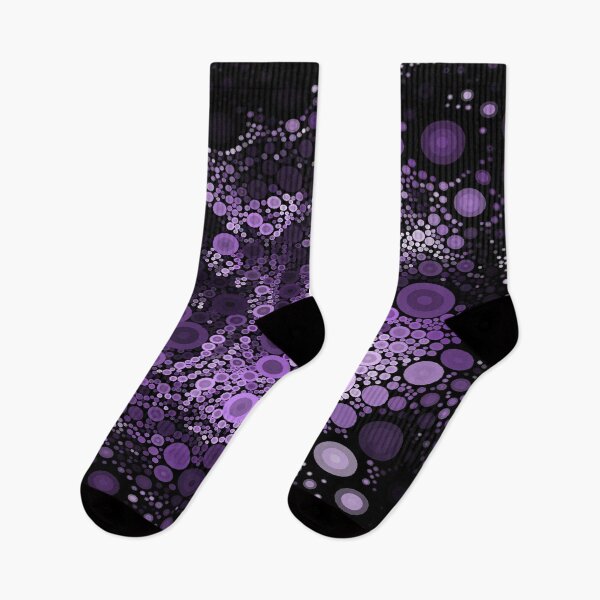 Item preview, Cute Aesthetic Dark and purple Cercles pattern gift for digital art lover  designed and sold by AYACHI90.