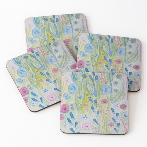 Item preview, Pink and Blue Garden designed and sold by xolaarts.