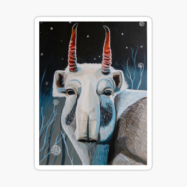 Saiga Antelope Sticker