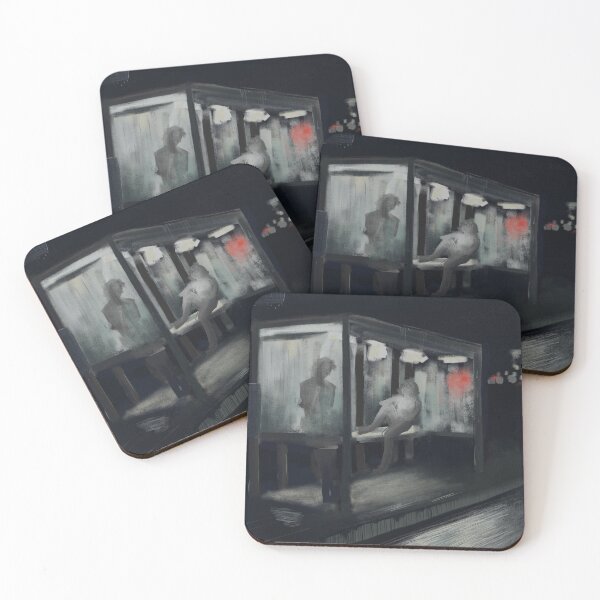 Item preview, thunderstorm at the bus stop designed and sold by papierlune.