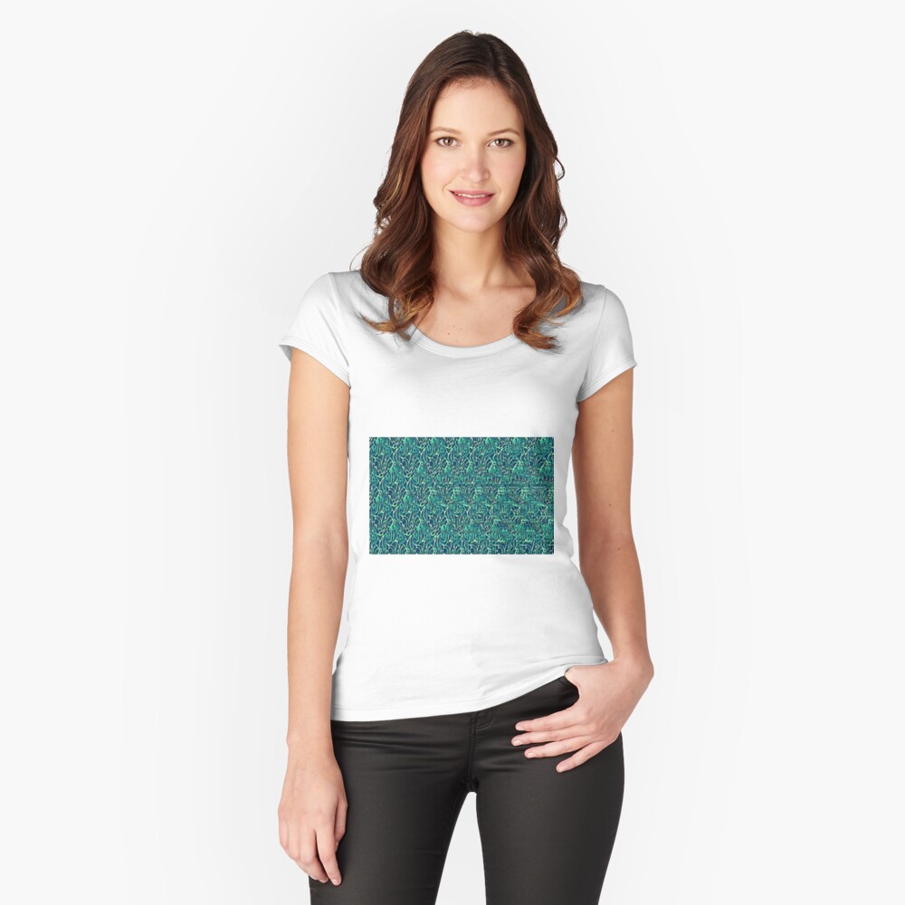 Vista previa del artículo con la obra «Camiseta entallada de cuello ancho», diseñado y vendido por JMarP.