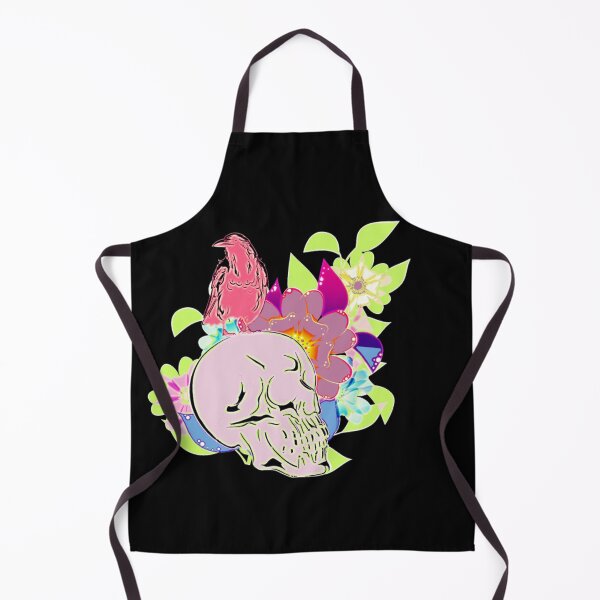 Item preview, Skull Pastel Watercolor Kawaii Skulls Flowers Floral Fauna Bird Birds Raven Crow  designed and sold by hempress.