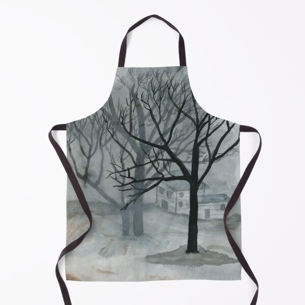 Item preview, Foggy Winter Watercolor Painting  designed and sold by Eugenia Alvarez.