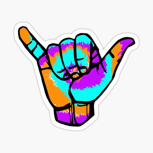 Bright Shaka Sticker