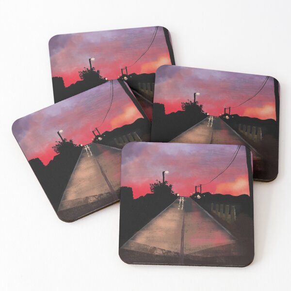 Item preview, sunset at the edge of town designed and sold by papierlune.