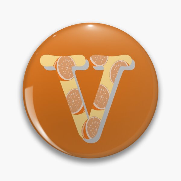 Aperçu de l'œuvre 'V' initial avec orange créée et vendue par synchro2070.