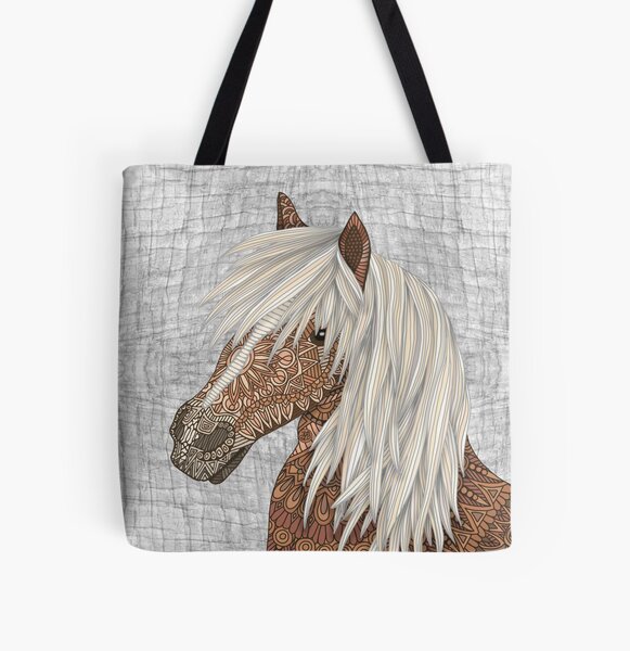 Haflinger Horse All Over Print Tote Bag