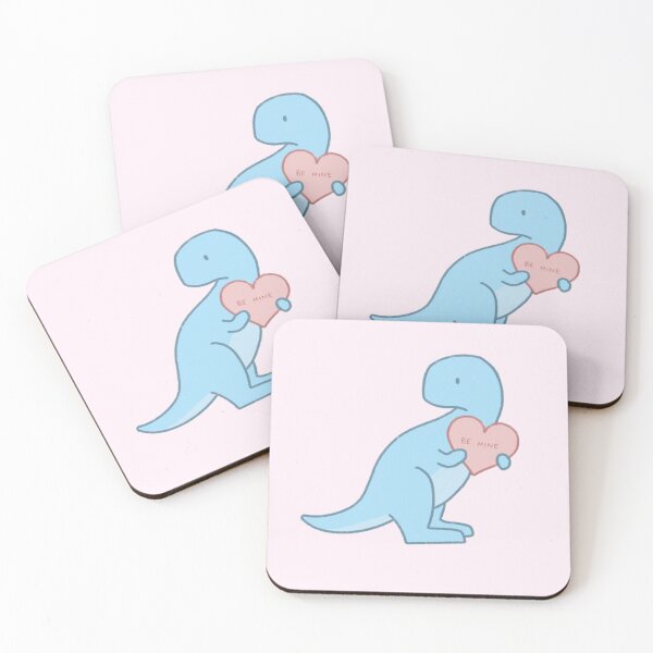 Item preview, Be Mine Dinosaur Valentine Heart designed and sold by bassoongirl123.