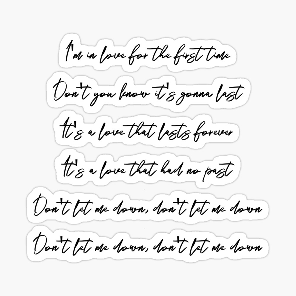 Don T Let Me Down Beatles Letra Don't Let Me Down Lyrics by The Beatles " Tote Bag by MackenzieAkin |  Redbubble