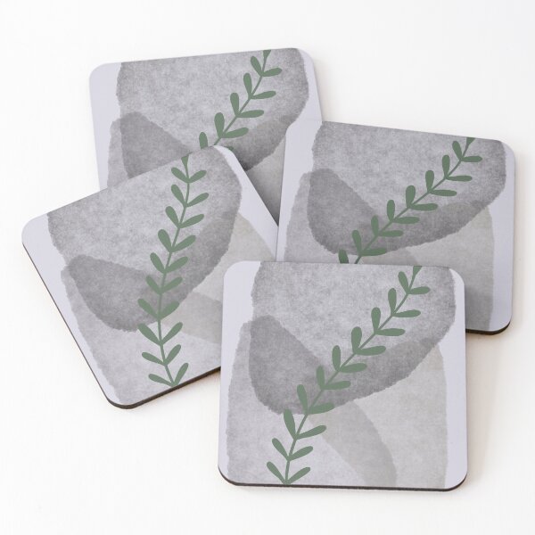 Item preview, Leafy abstract grey designed and sold by CathyRP.