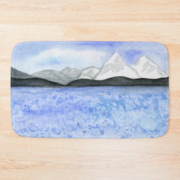 Item preview, Abraham Lake. Watercolor Painting  designed and sold by Eugenia Alvarez.