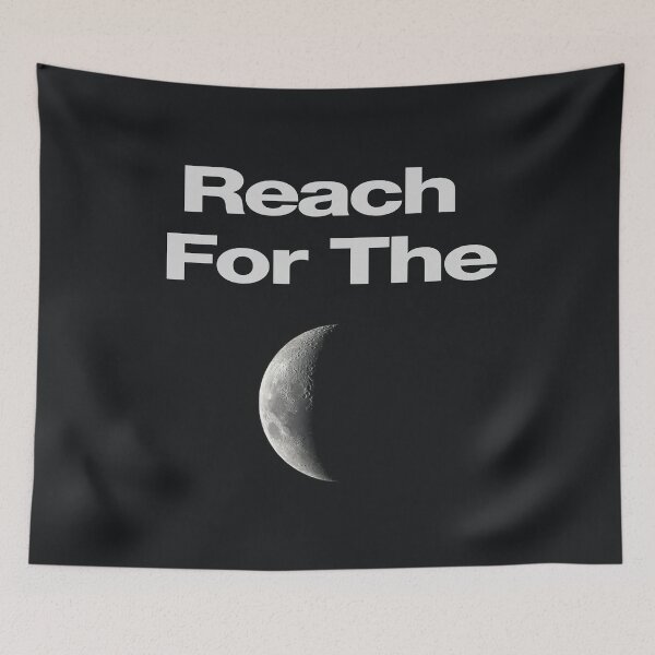 Item preview, Reach For The Moon! Motivational Image designed and sold by redsgifts.