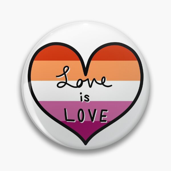 Item preview, Love is Love -Lesbian Pride designed and sold by SmolPotatoShop.