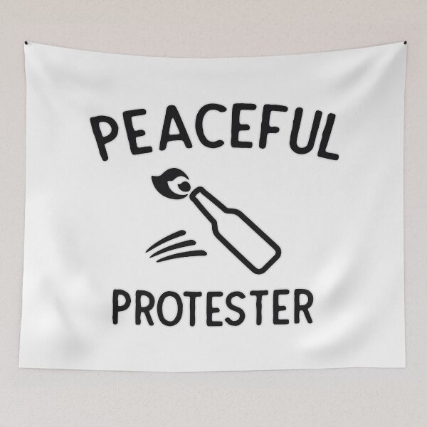 Item preview, Peaceful Protester Dark designed and sold by nacforit.