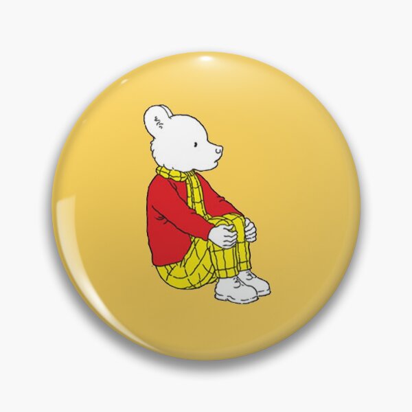 Item preview, Rupert bear sitting down designed and sold by CharmedVille.