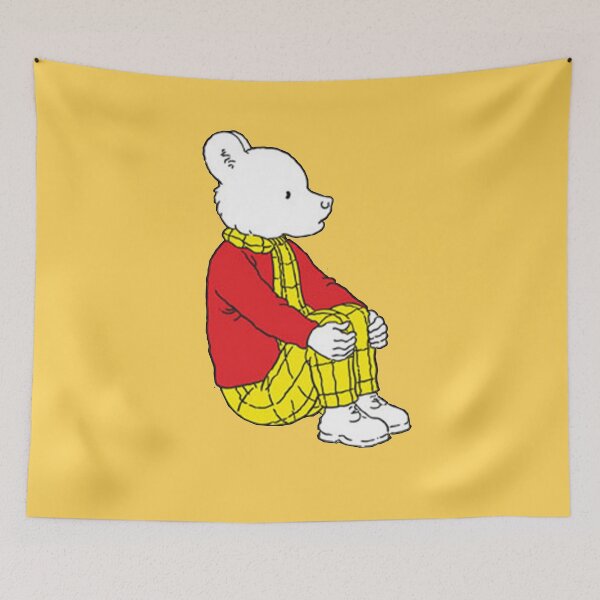 Item preview, Rupert bear sitting down designed and sold by CharmedVille.