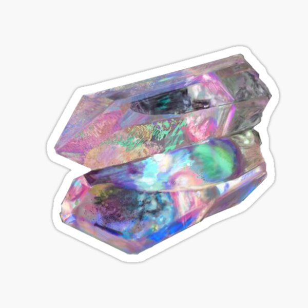 Crystal Shard Resin Stickers with Glitter, Quartz Shard Stickers, Ho, MiniatureSweet, Kawaii Resin Crafts, Decoden Cabochons Supplies