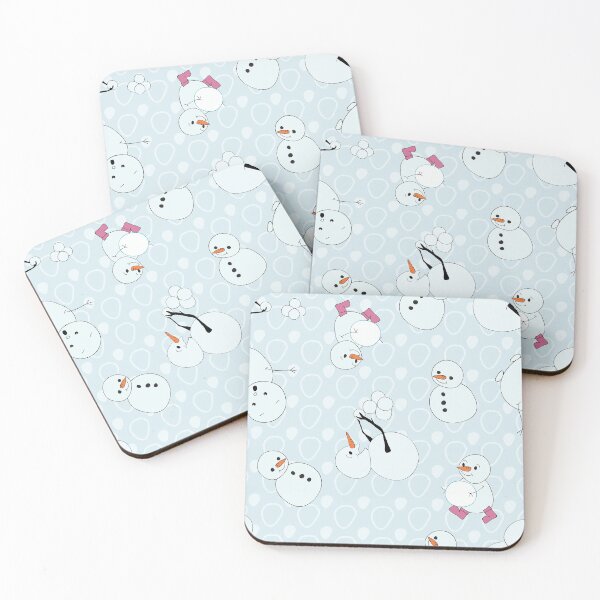Item preview, Cute Snowmen playing with snowballs during designed and sold by Meg M Studio.