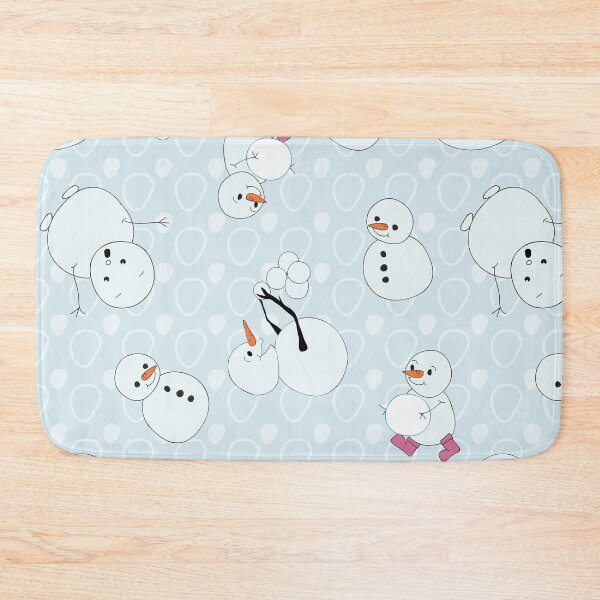 Item preview, Cute Snowmen playing with snowballs during designed and sold by Meg M Studio.