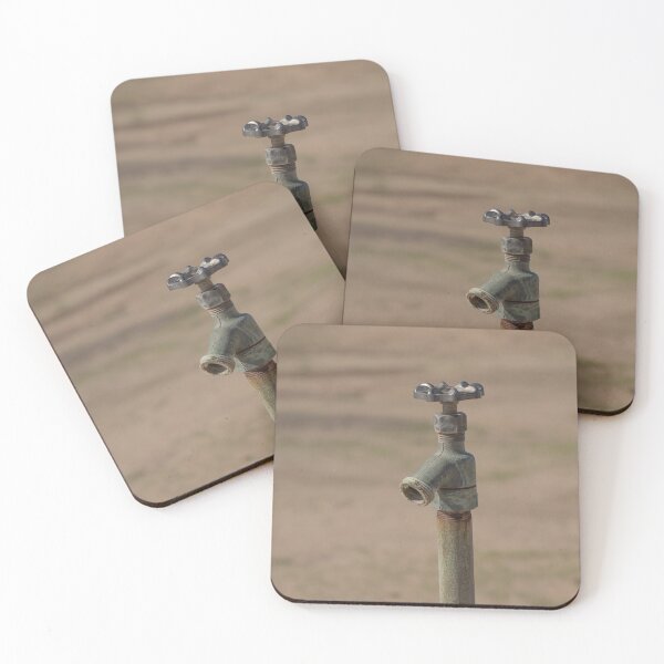 Old Faucet in the Desert Coasters (Set of 4)