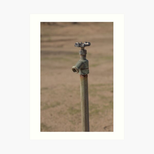 Old Faucet in the Desert Art Print