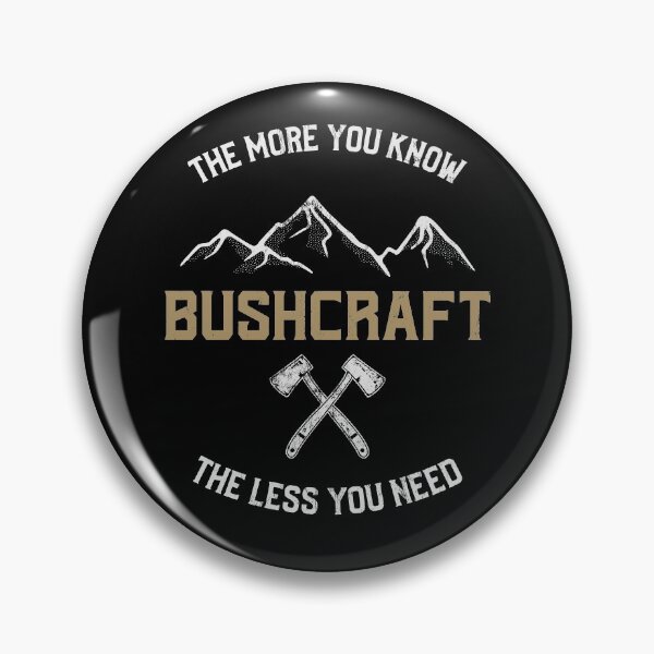 Item preview, Distressed Bushcraft Survival Skills for Bushcrafters Hikers designed and sold by gymdrunk.