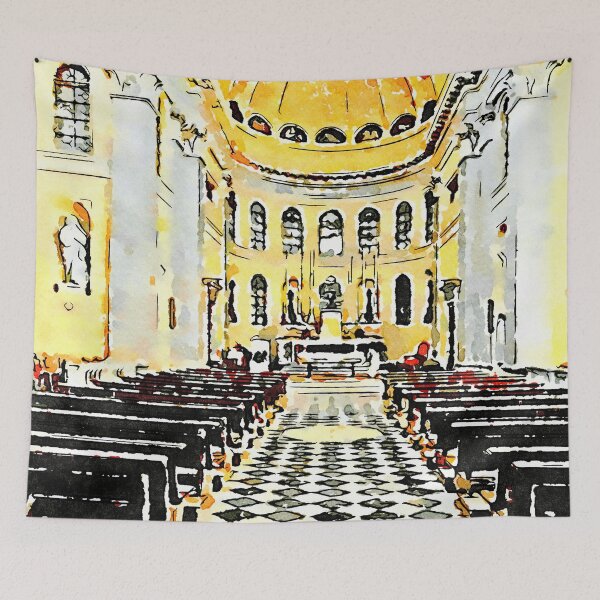 Item preview, Istituto Emiliani: church interior designed and sold by Giuseppe Cocco.