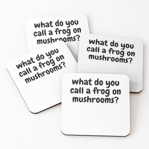 Item preview, what do you call a frog on mushrooms? designed and sold by Omniodise.