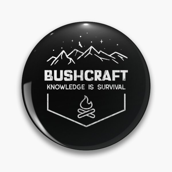 Item preview, Distressed Bushcraft Knowledge is Survival designed and sold by gymdrunk.