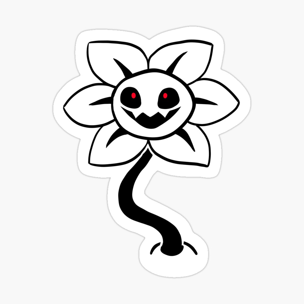 Undertale: Flowey Sticker for Sale by kotabird