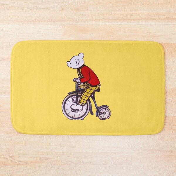 Item preview, Old Rupert bear on a bicycle designed and sold by CharmedVille.