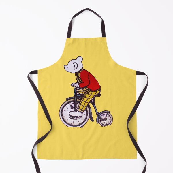 Item preview, Old Rupert bear on a bicycle designed and sold by CharmedVille.