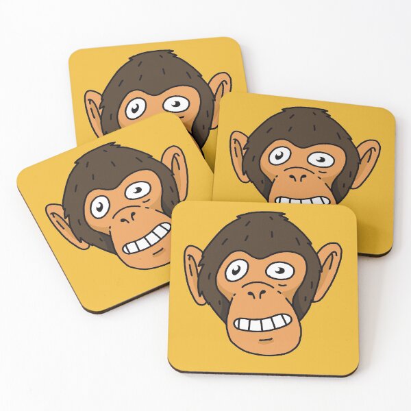 Item preview, Cartoon Chimpanzee designed and sold by smileygoblin.