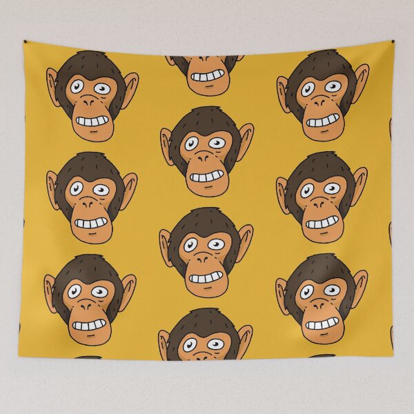 Item preview, Cartoon Chimpanzee designed and sold by smileygoblin.