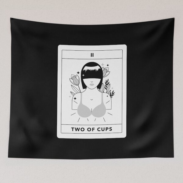 Item preview, Two of Cups Tarot Card designed and sold by LadyZodiac.