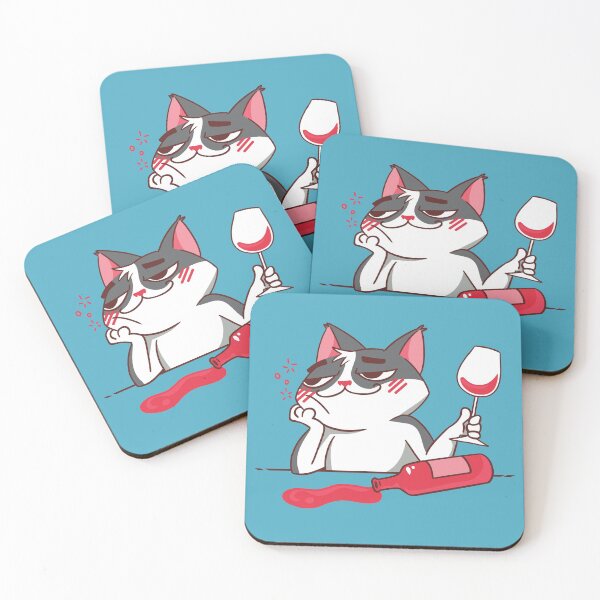 Item preview, This Cat Loves Wine designed and sold by Ransyn Art.