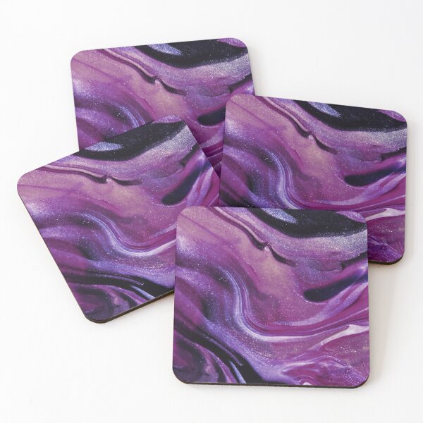 Item preview, glitter purple and pink paint pour marbling mix designed and sold by The Red Shop.