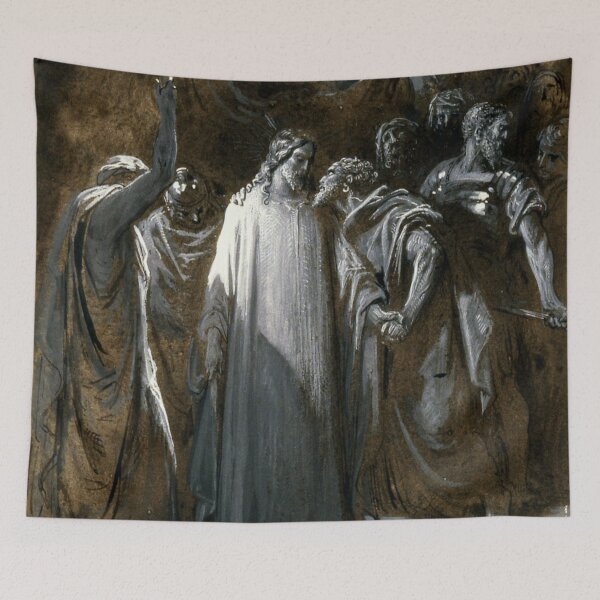 Item preview, Easter: Study for The Judas Kiss by Gustave Doré, 1865 designed and sold by The Great  Art.