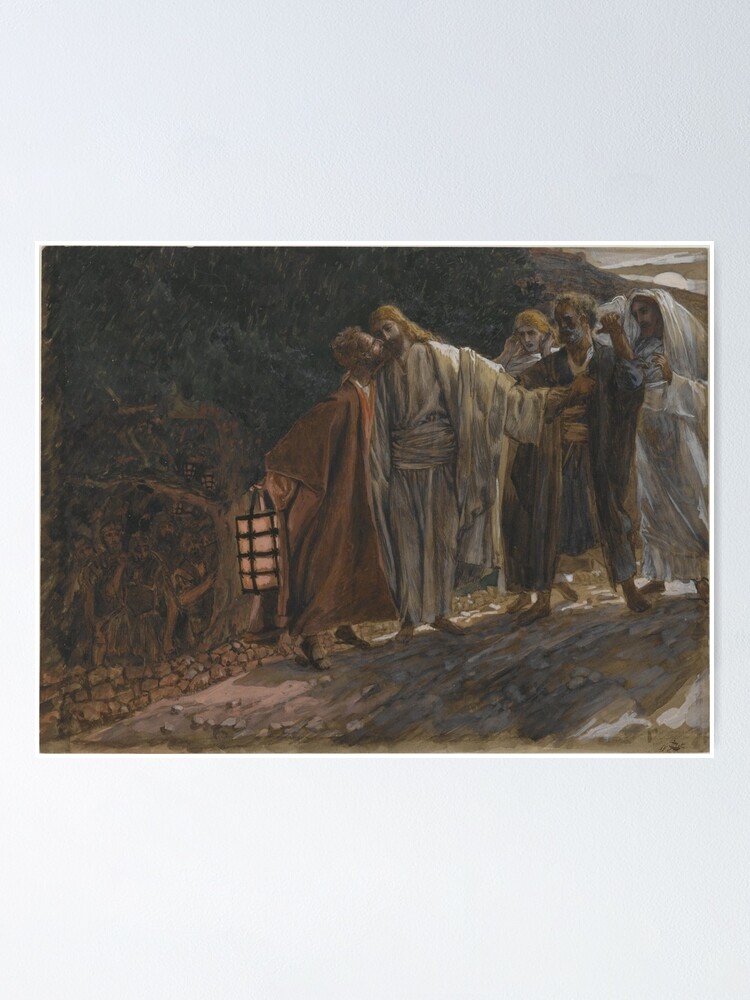 Easter The Kiss of Judas by James Tissot Poster