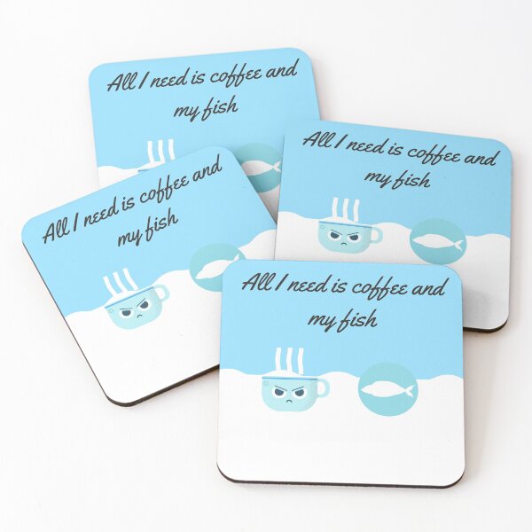 Item preview, All I need it coffee and my fish designed and sold by Learntobeamom.