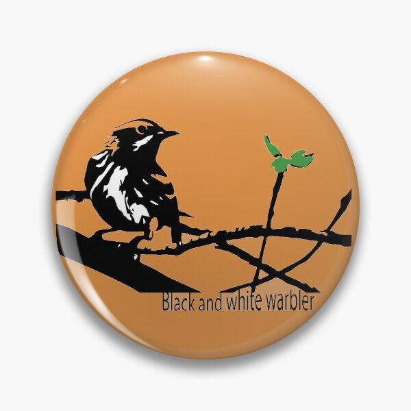 Item preview, Terrific Black and White warbler designed and sold by Rosa Elena Albornoz Mendez.