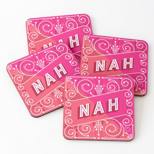 Item preview, Nah – Hot Pink designed and sold by Cat Coquillette.