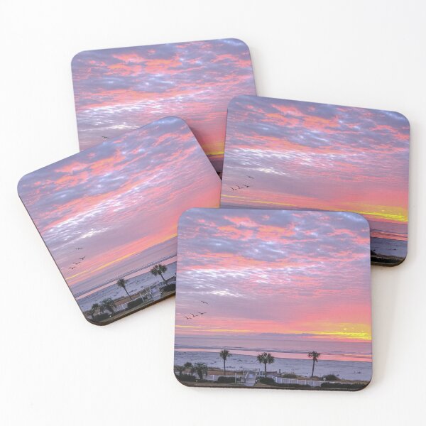 Item preview, Pink and Yellow Sunrise at Beach designed and sold by dbvirago.