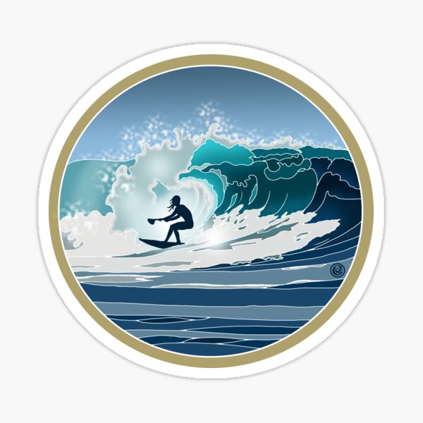 Big Wave SUP Surfer Sticker