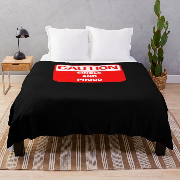 Item preview, Funny Caution - Single and Proud Classic Red and white warning sign designed and sold by Deegital18.