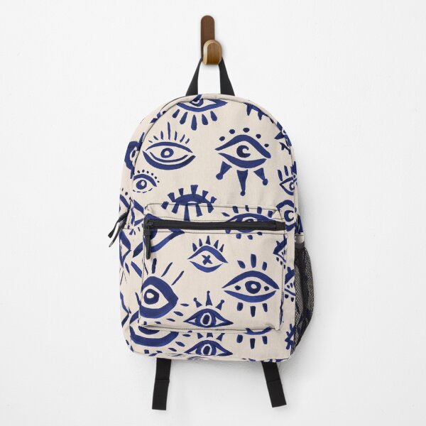 Item preview, Mystic Eyes – Navy & Cream designed and sold by Cat Coquillette.