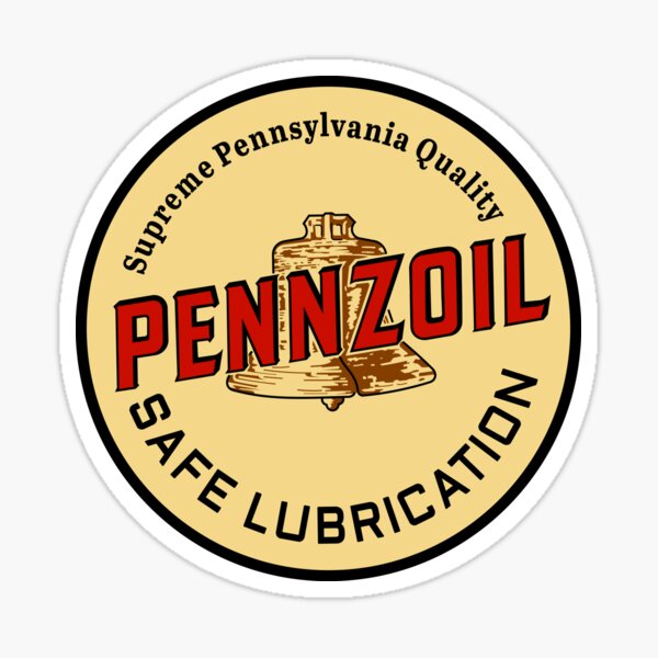 VINTAGE BIKE BICYCLE PENNZOIL SAFE LUBRICATION STICKER VINTAGE VINYL STICKER NOS 
