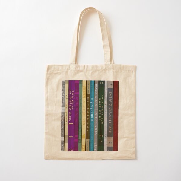 Canvas Tote Bags, Aesthetic Library Book Bags, Reusable Cute