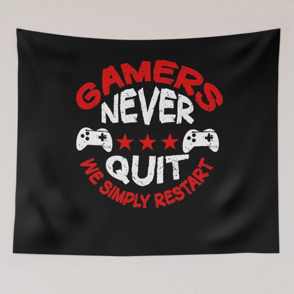 Item preview, Gamers Never Quit Gaming Playing Video Games designed and sold by besTmanuFacture.